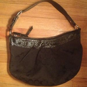 Authentic black coach purse