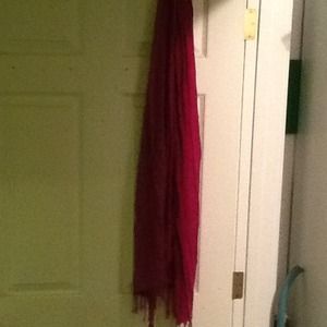 decorative pink winter scarf