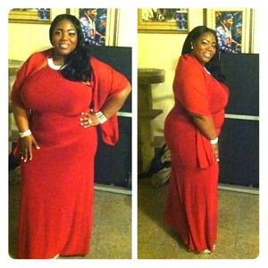 Red formal dress