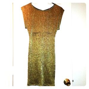 Gold dress