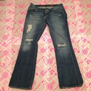 ❌Sold❌Express Stella Boot Leg Distressed Jeans
