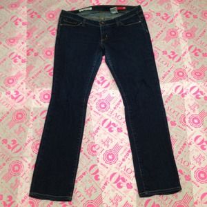 Express X2 Skinny Extra Low Rise Jeans (Size 12)