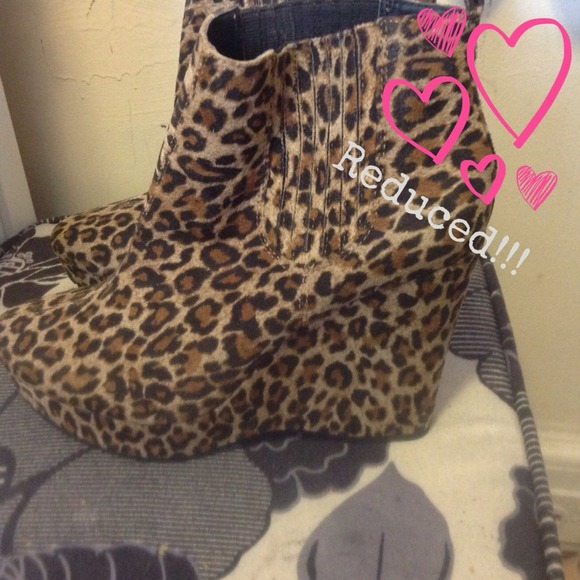 BCBGeneration Shoes - BCBG Leopard Print Wedges (brand new)