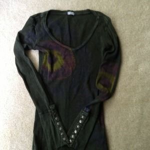 Idylle Long sleeve waffle tee