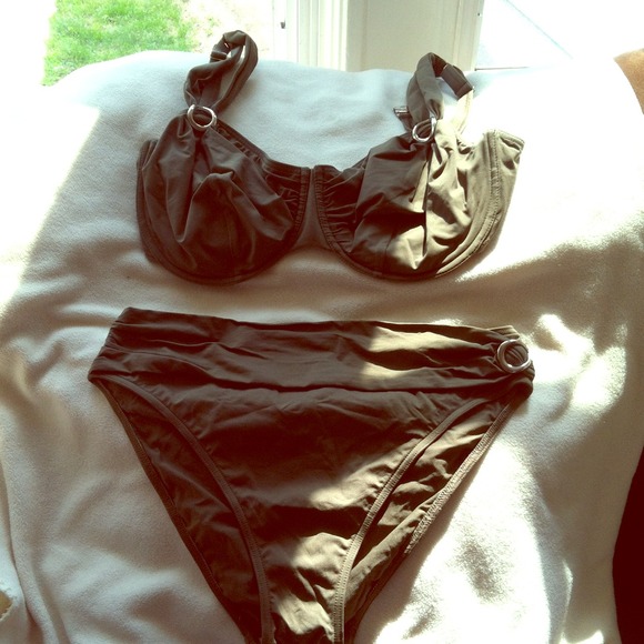 Army green bikini