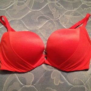 Orange red bra
