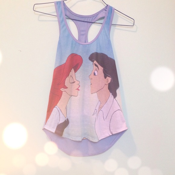 Little Mermaid racer back tank top💋