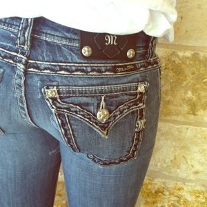 Miss Me jeans size 25 with 33" inseam boot cut