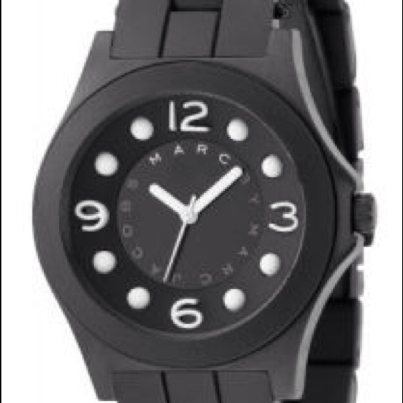 SOLD!!! @kneesham Marc Jacobs Silicone Black Watch