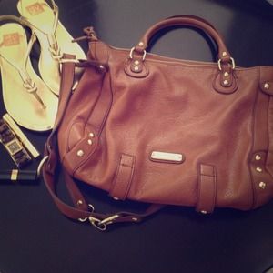 RESERVE Steve Madden Cognac crossbody satchel