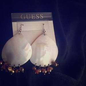 Seashell statement earrings