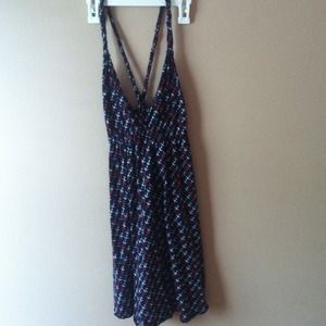 Anchor beach cover up/ sundress red white and blue