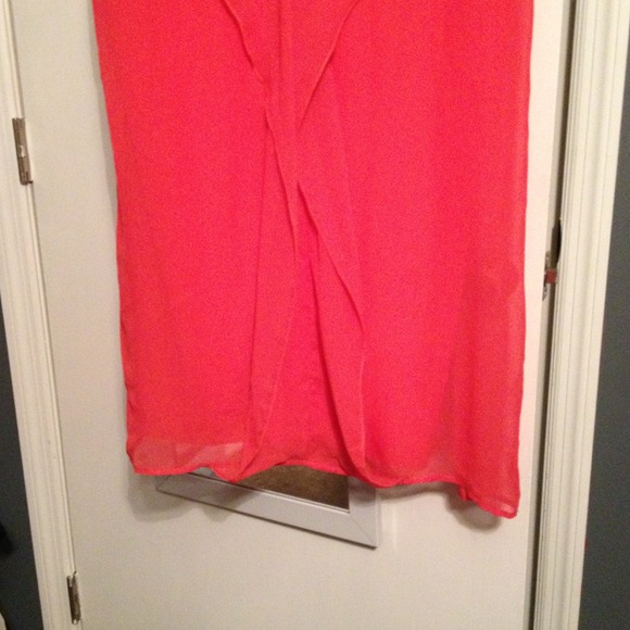 SOLD!!! 3X Coral Bow Back Dress - Picture 3 of 4