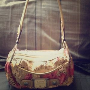 Pink and gold Kathy Van Zeeland purse
