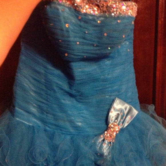 Blue bow dress