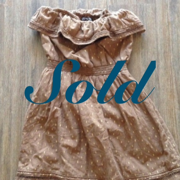 ❌SOLD❌Express brown cotton dress