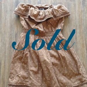 ❌SOLD❌Express brown cotton dress