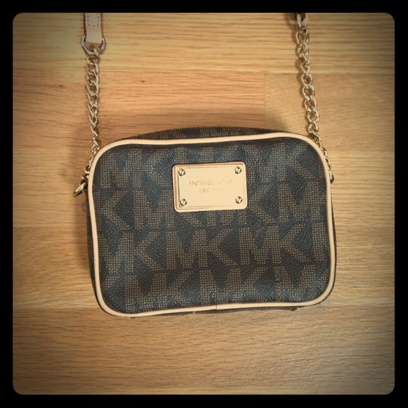 Michael Kors Brown and Tan Shoulder Bag