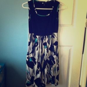 Printed dress with pockets SOLD!
