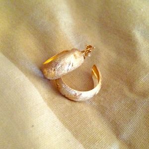 Gold hoop earrings