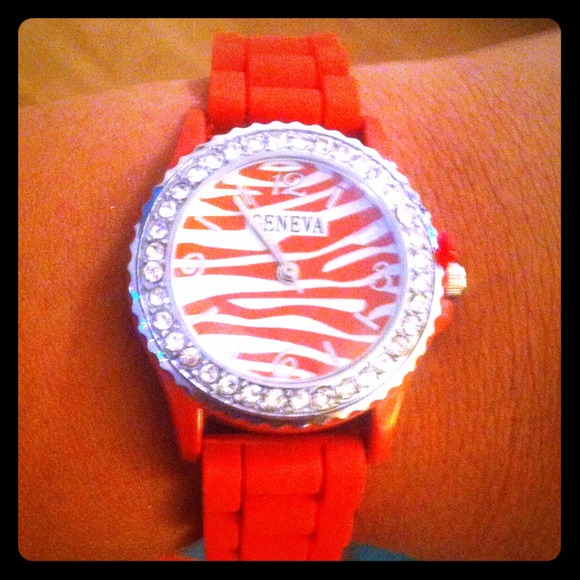 Red Rhinestone Watch
