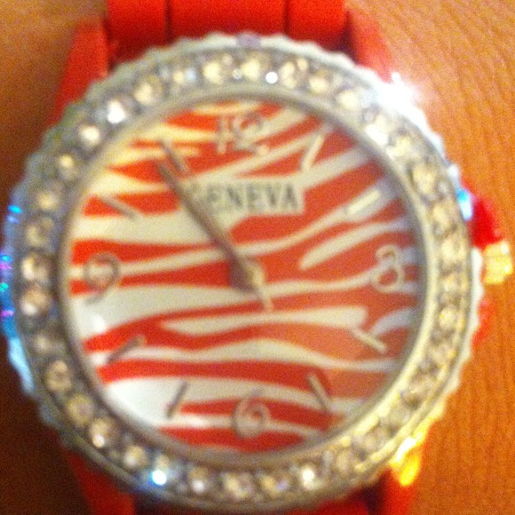 Red Rhinestone Watch - Picture 2 of 2