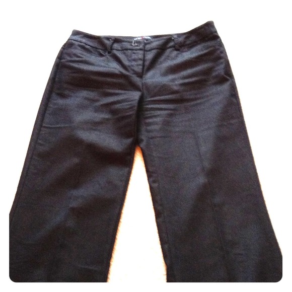 Black pants with soft sheen