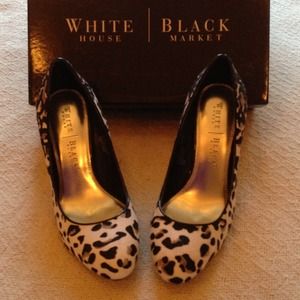 Panther print heels
