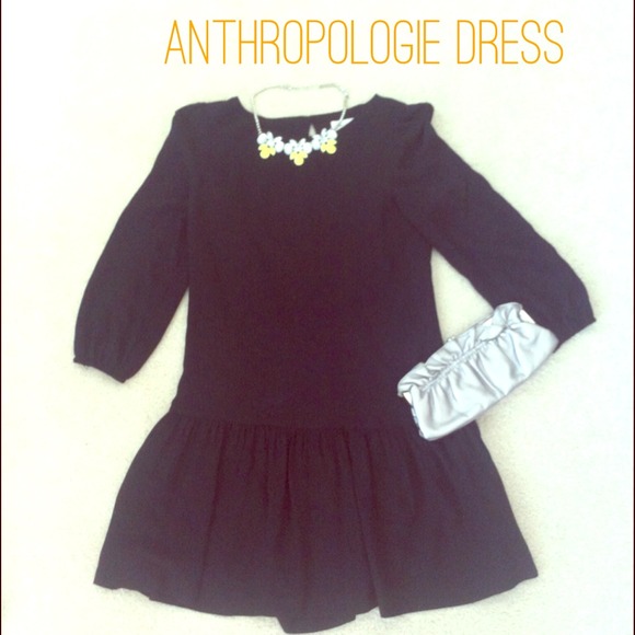 Anthropologie long sleeved dress