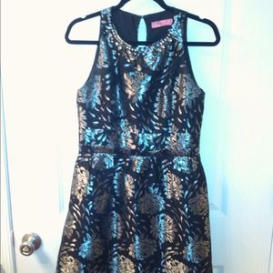 REDUCED!!! Black & Silver Eliza J Cocktail Dress 8