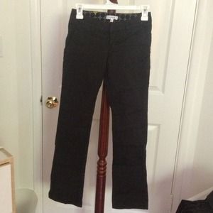 black Hurley straight leg pants