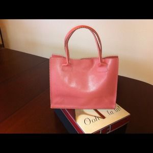 REDUCED!!!! Sarah Shaw Small Coral Tote