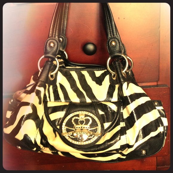 Zebra print purse