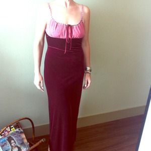 Betsey Johnson velvet and lace dress