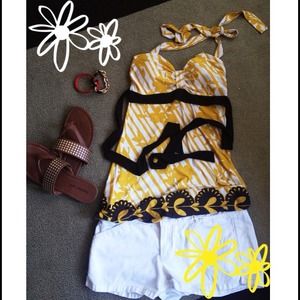 Sweetheart Neckline Halter Top