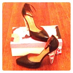 The Sterling Shoe in Black Patent and Lucite w LED