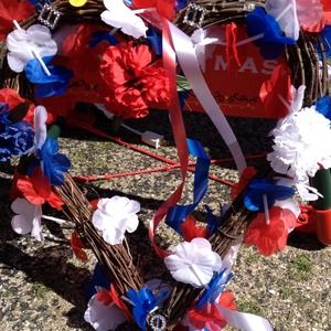 Homemade 4th of July Wreath.