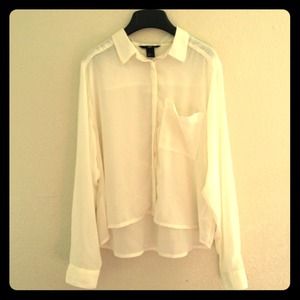 Sheer white blouse