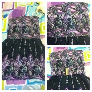 SOLD...Mini strapless dress