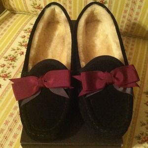 Cole Haan Laila slipper black suede brand new  7.5