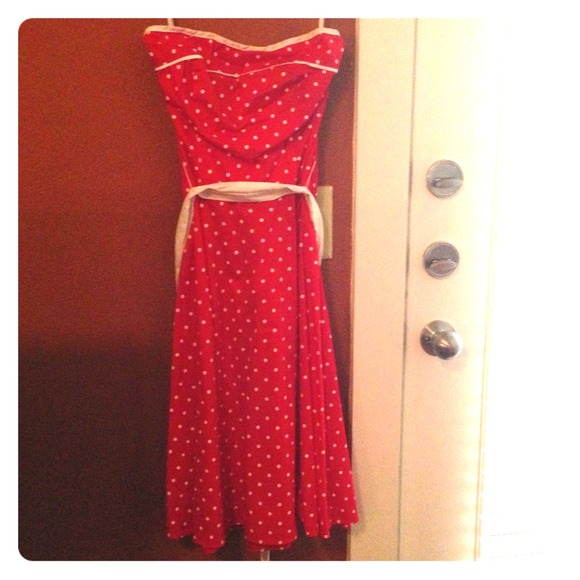 Red picador dress