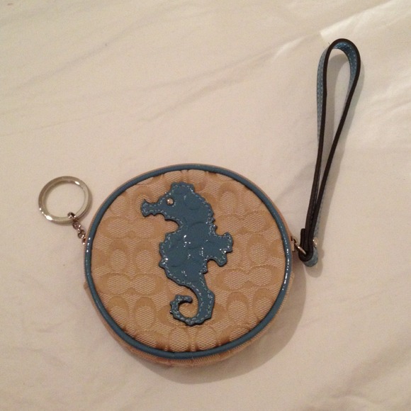 Coach key ring purse