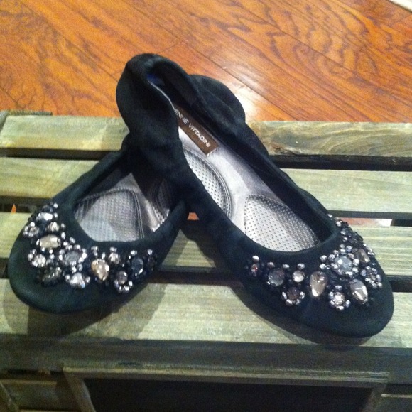 Adrienne vittadini beaded flats