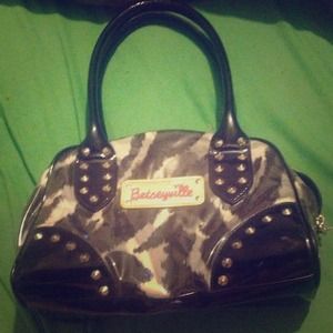 Betseyville zebra style print handbag