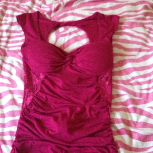Magenta sexy dress