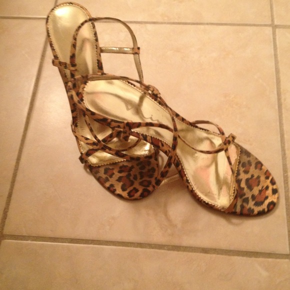 Leopard print heels