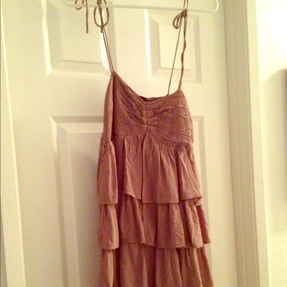 H&M taupe summer dress