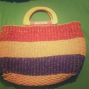 Tommy Hilfiger woven handbag