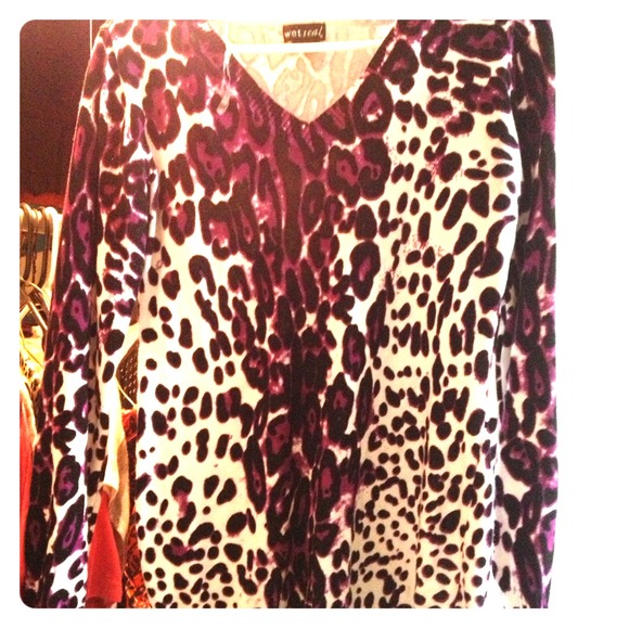 Hottest sweater ever! Purple black and white