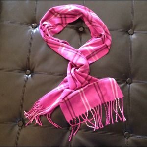 Pink plaid scarf. Super soft. NWOT!!